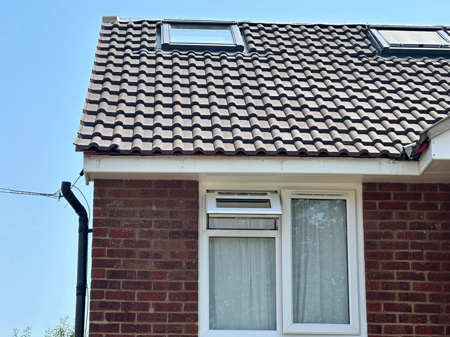 House with pitched roof.